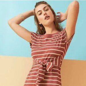 Loft striped maxi dress